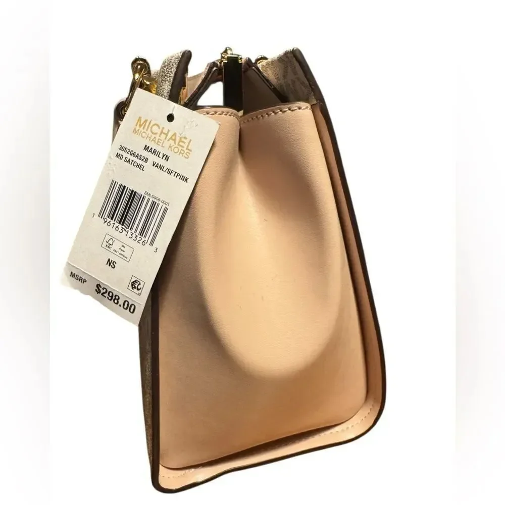 MICHAEL Michael Kors Marilyn Blush Medium Satchel